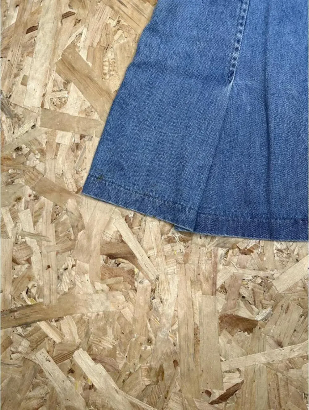 Zara Denim Pleated Mini Skirt Womens Size Small Blue Jean Belted Side Zip